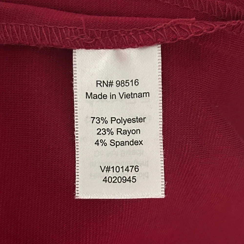 Coldwater Creek Red A-Line Midi Dress - Picture 8 of 9